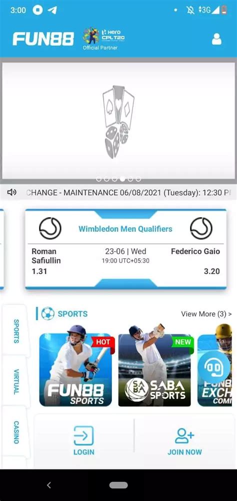 Fun88's Mobile App .